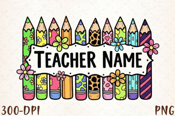 Bringing Personality to the Classroom with Custom Name Teacher Sublimation PNG