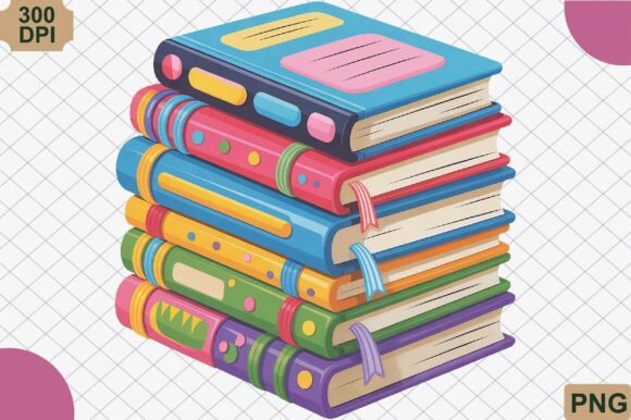 Colorful Notebook Stack PNG: The Ultimate Tool for Bringing School Vibes to Life