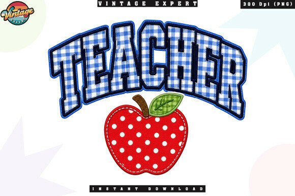 Cute Teacher Checkered School PNG Design