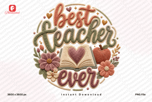 Elevating Educator Recognition: The Strategic Value of the Boho Teacher Chenille Best Teacher Ever Design