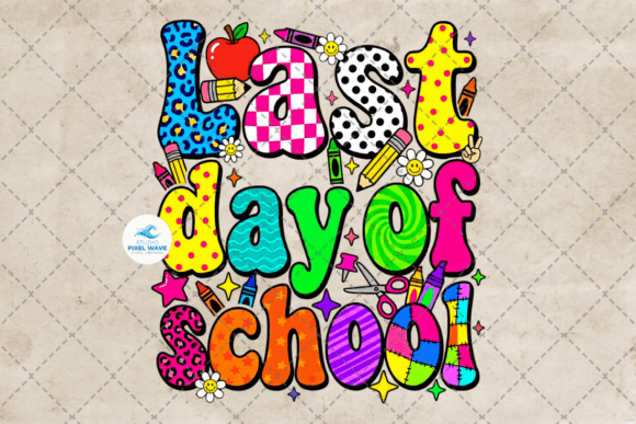 Last Day of School Teacher Student PNG