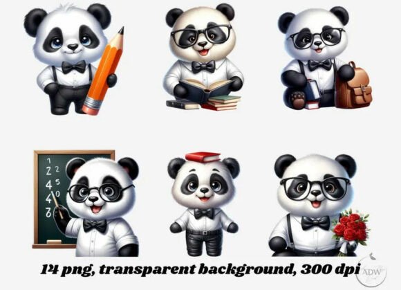 School Panda: The Ultimate Back-to-School Illustration