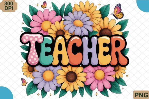 Teacher Colorful Flowers PNG: A Practical Resource for Creative Projects
