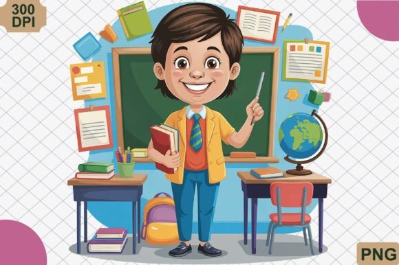 Understanding Cute Teacher Boy PNG for Educational Design Projects